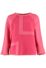 Load image into Gallery viewer, Pink-Magenta-Jersey-Top-Three-Quarter-Sleeve-front